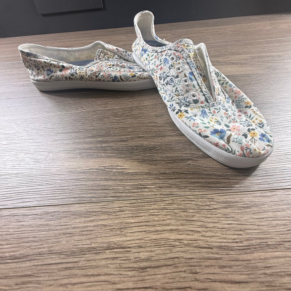 Keds x Rifle Paper Co. Women's Chillax Slip On Sneakers Bramble Fields Size 9 - Picture 2 of 12